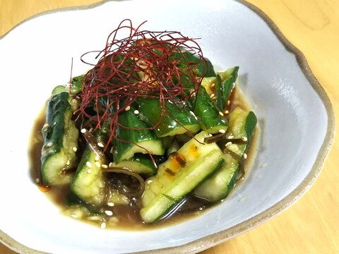 ピリ辛♪青じそ昆布のたたききゅうり